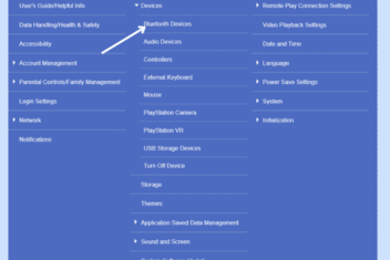 The keyboard and mouse settings can be accessed from the Devices menu within the PS4 settings. Daniel Nations