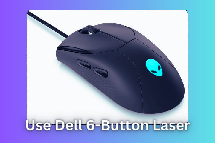 how to use a wired dell 6-button laser mouse