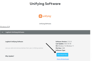 Using Logitech Unifying Software