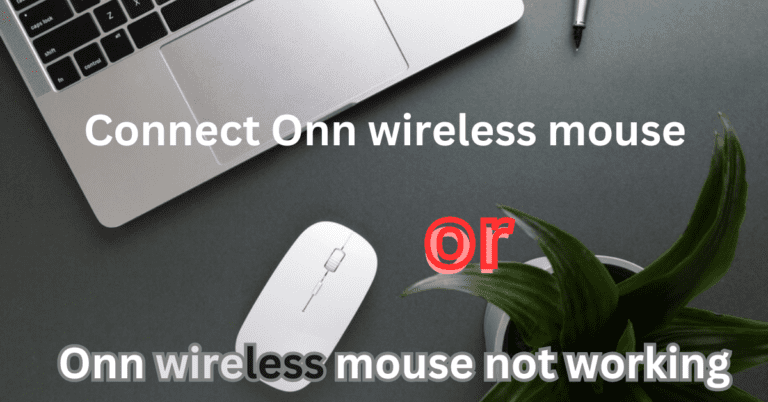 How to connect onn wireless mouse