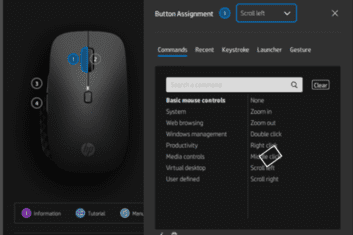 Customize the mouse buttons