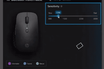 Alter mouse speed and responsiveness