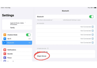 Pairing via Bluetooth