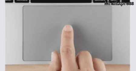 Tap with one finger to click on Trackpad