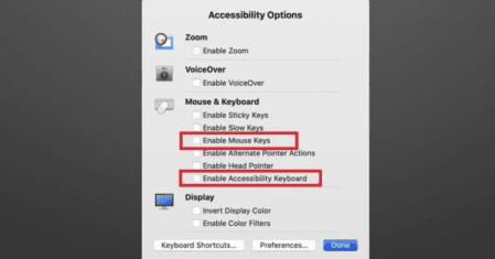 With options for accessibility, right-click